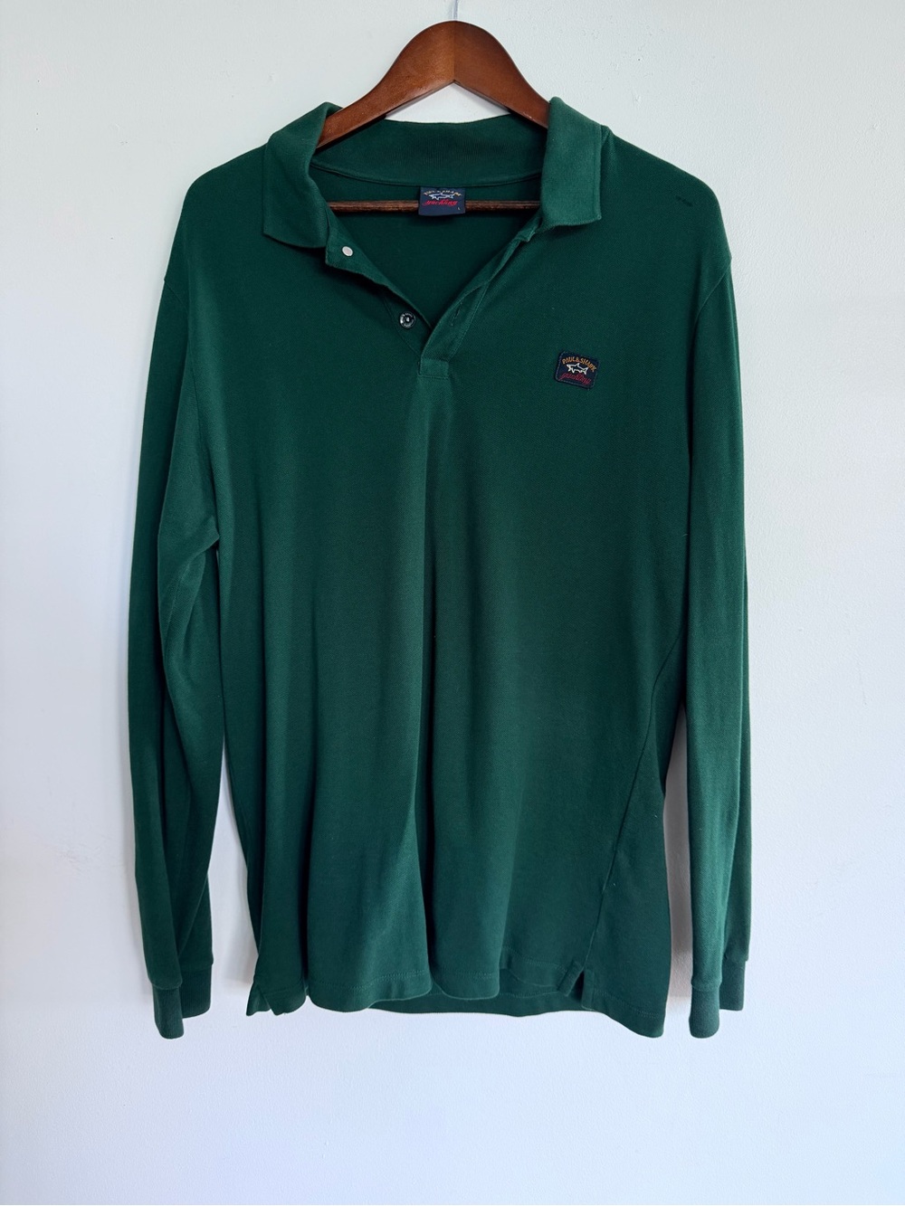 Paul & Shark Forest Green Long Sleeve Polo Shirt